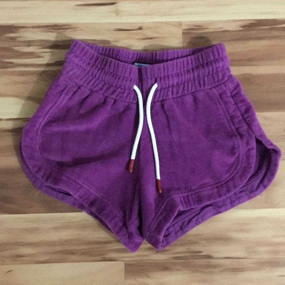 Baindoux Purple Athletic Drawstring Shorts